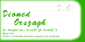 diomed orszagh business card